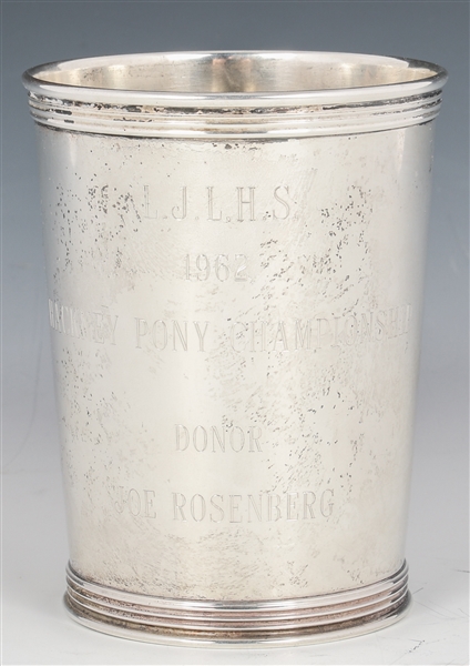 STERLING SILVER 1962 HACKNEY PONY CHAMPIONSHIP CUP