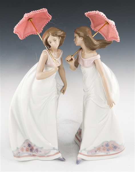 LLADRO PORCELAIN "AFTERNOON PROMENADE" - LOT OF 2