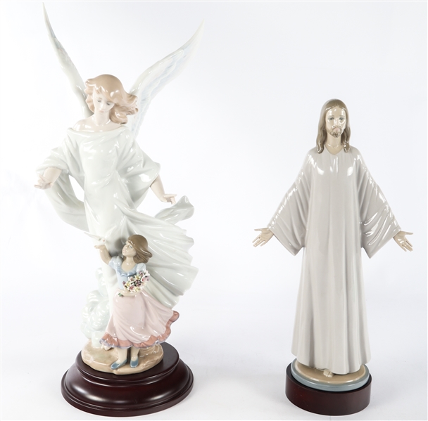 LLADRO PORCELAIN FIGURINES - ANGEL & JESUS