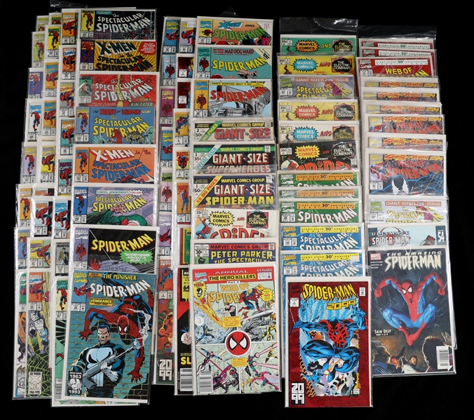 MARVEL SPIDER-MAN COMIC BOOKS - LOT OF 70+