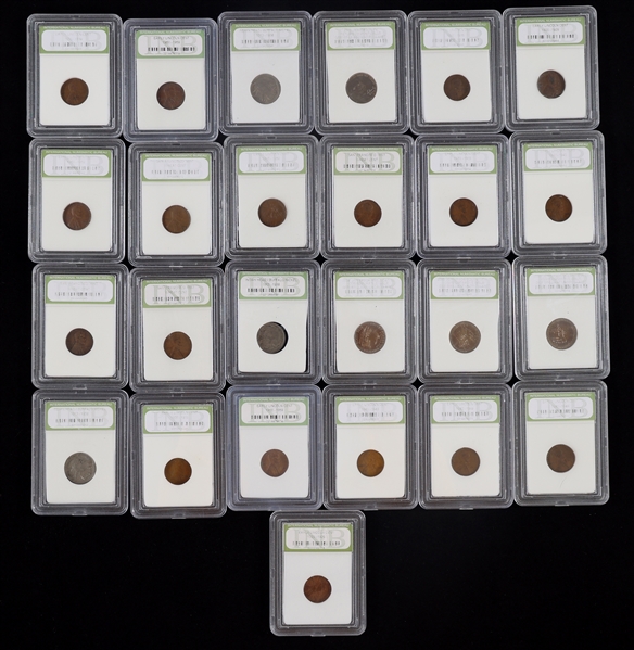 US LINCOLN WHEAT 1 CENT COINS - LOT OF 25