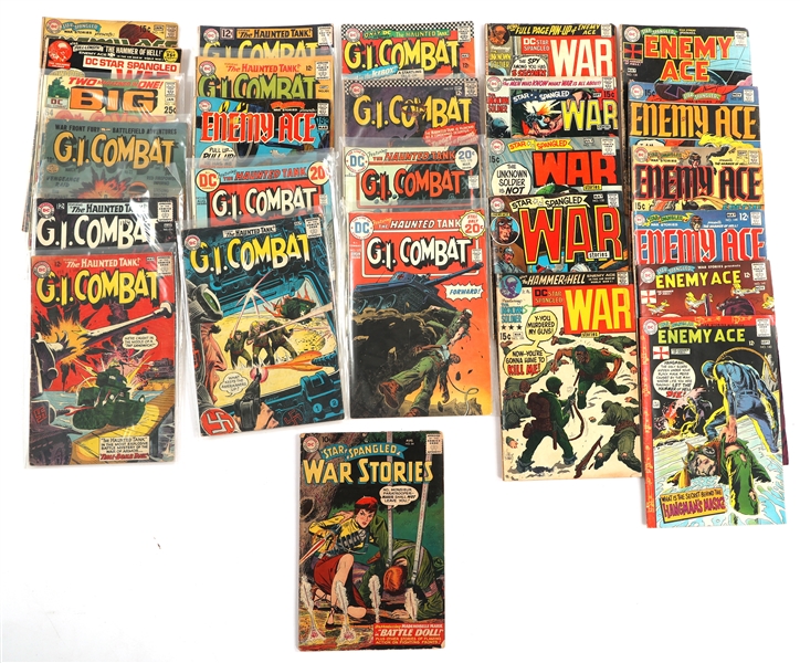 DC GI JOE, & STAR SPANGLED WAR STORIES COMIC BOOKS