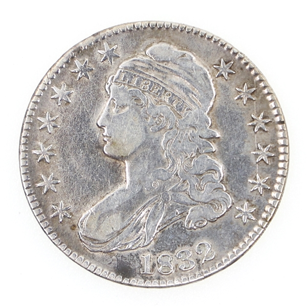 1832 LARGE DATE US SILVER CAPPED BUST HALF DOLLAR