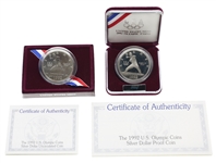 1992 US OLYMPIC BASEBALL COMMEMORATIVE SILVER COINS