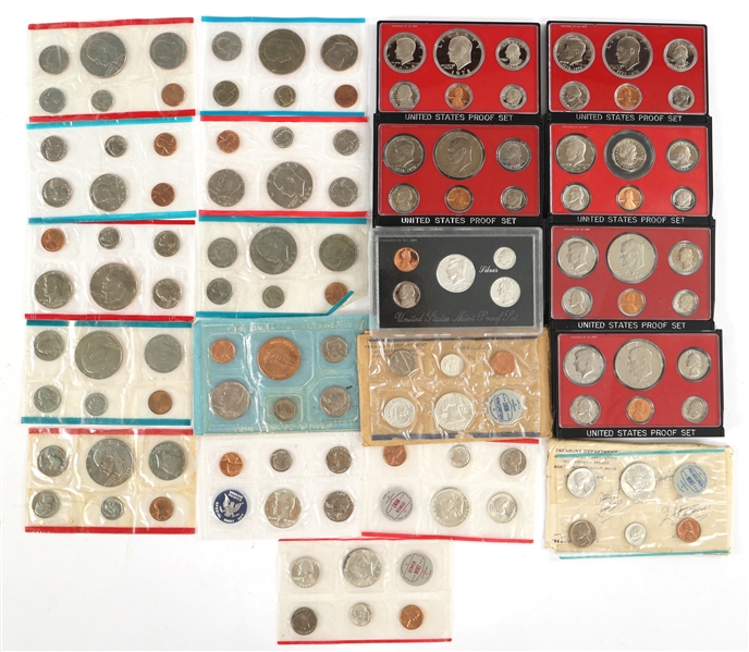 1962-1996 UNITED STATES PROOF & UNCIRCULATED COIN SETS