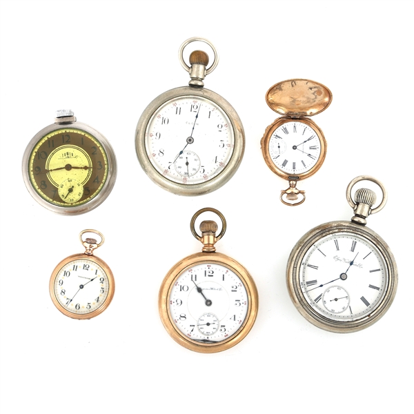LADIES & MENS POCKET WATCHES FOR PARTS OR REPAIR