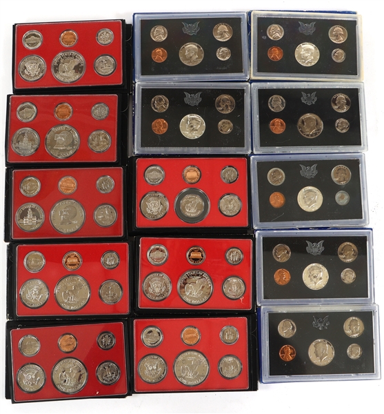 1968-1979 UNITED STATES PROOF SETS - LOT OF 15