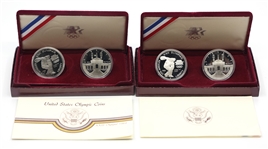 1983 US OLYMPIC COMMEMORATIVE SILVER DOLLAR COINS