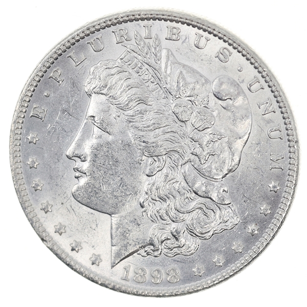 1898 US SILVER MORGAN DOLLAR COIN
