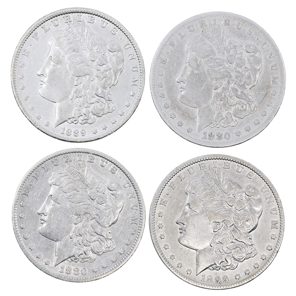 1880-1899 US SILVER MORGAN DOLLAR COINS