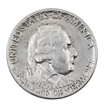 1927 US SILVER VERMONT COMMEMORATIVE HALF DOLLAR COIN