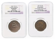 UNITED STATES HARD TIMES TOKENS - NGC GRADED