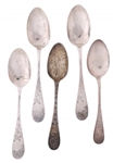 STERLING SILVER TEASPOONS - TOWLE & WHITING
