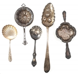 STERLING SILVER SERVING SPOONS 