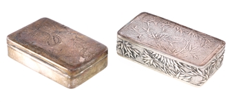 STERLING SILVER SNUFF BOXES