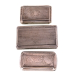 STERLING SILVER SNUFF BOXES