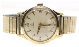MENS 1950 OMEGA STAINLESS STEEL MECHANICAL WRISTWATCH