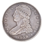 1838-P US SILVER CAPPED BUST 50C HALF DOLLAR COIN