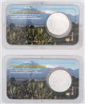 1993 LITTLETON MEXICAN SILVER 1 OZ COINS - LOT OF 2