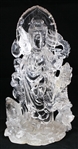 CHINESE CARVED ROCK CRYSTAL GUANYIN FIGURINE