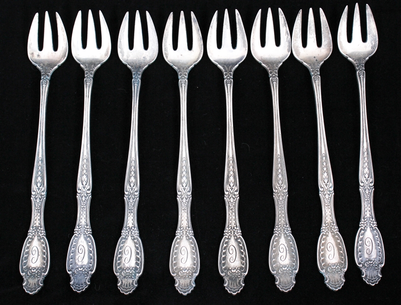 TIFFANY & CO. STERLING SILVER RICHELIEU COCKTAIL FORKS