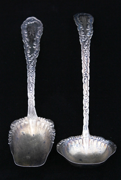 STERLING SILVER FRANK WHITING DAMASCUS PATTERN SPOONS