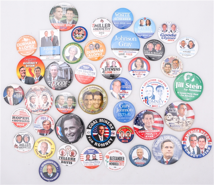 Lot Detail - PRESIDENTIAL POLITICAL CAMPAIGN BUTTONS - 2016