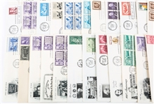 FIRST DAY ISSUE STAMP ENVELOPES - LOT OF 50