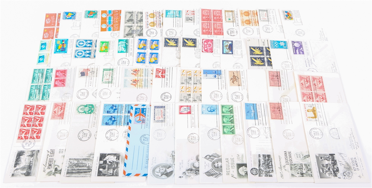 FIRST DAY ISSUE STAMP ENVELOPES - LOT OF 50
