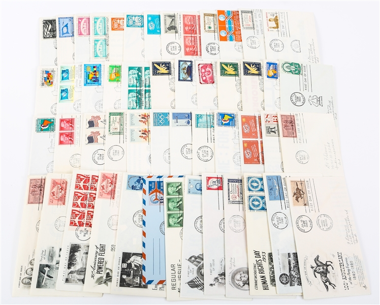FIRST DAY ISSUE STAMP ENVELOPES - LOT OF 50