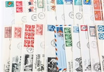 FIRST DAY ISSUE STAMP ENVELOPES - LOT OF 50
