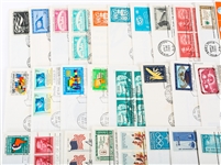FIRST DAY ISSUE STAMP ENVELOPES - LOT OF 50
