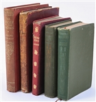 5 HARDBACK & LEATHER BOUND BOOKS | ca. 1854-1923