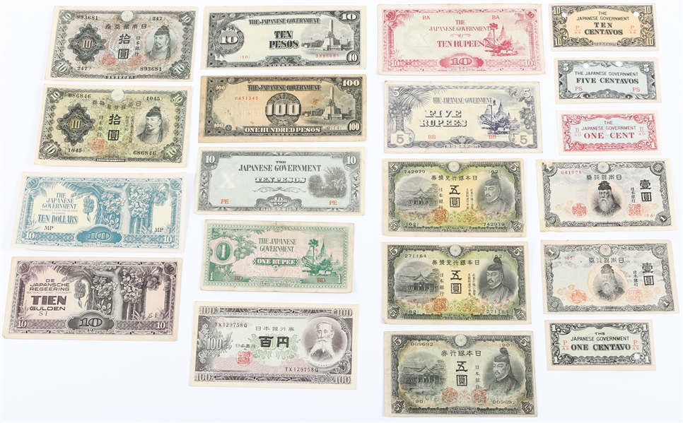 MIXED JAPANESE OCCUPATION CURRENCY - C. 1940s 