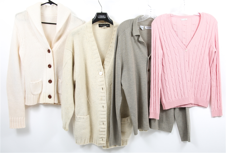 WOMENS CARDIGANS, CASHMERE & WOOL - LOT OF 4