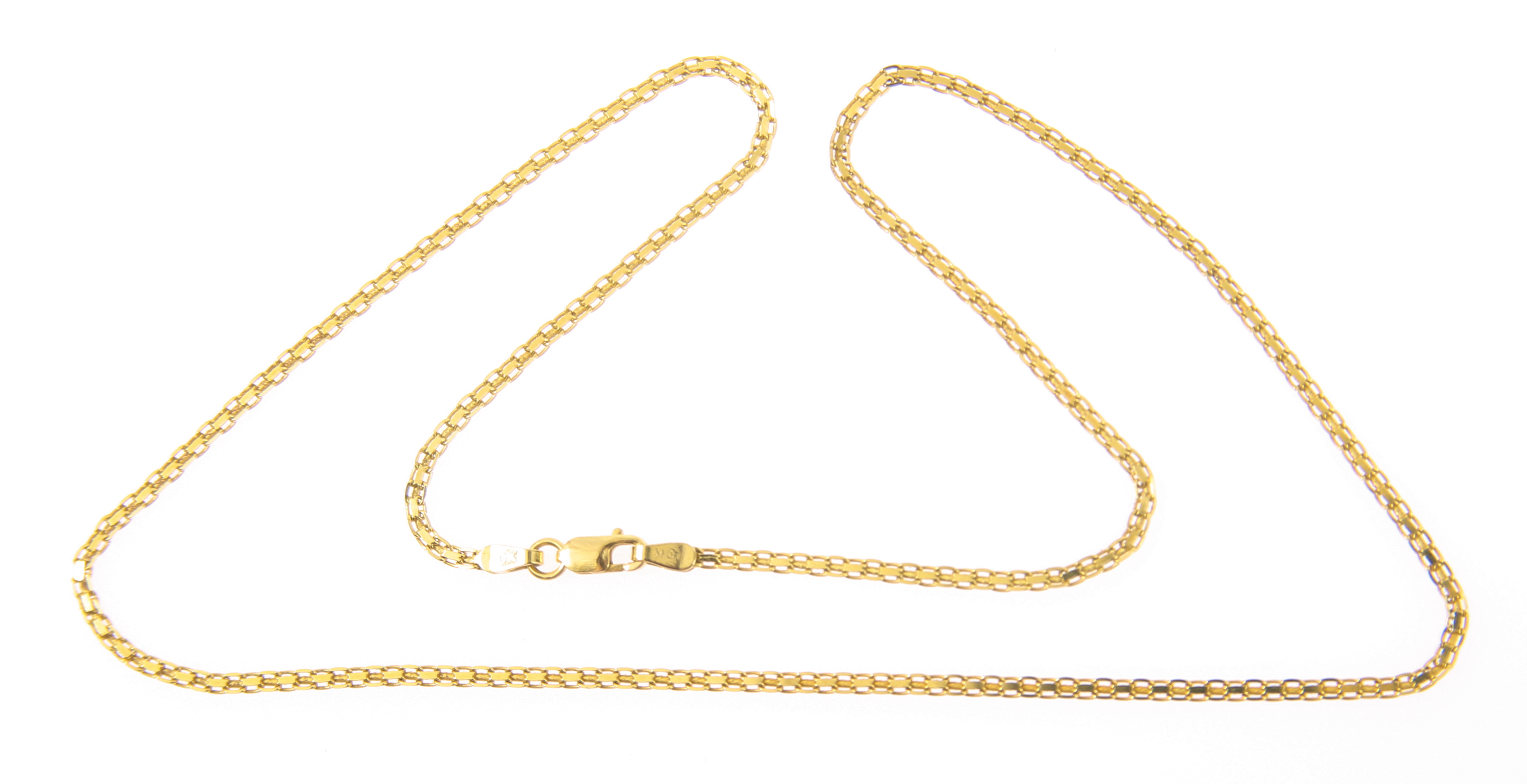 Lot Detail - 10K YELLOW GOLD DOUBLE CABLE LINK CHAIN - 18"