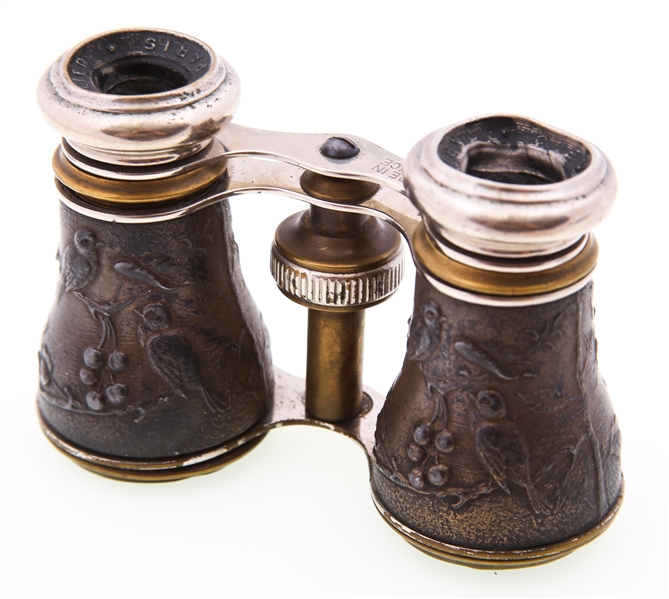 CHEVALIER EARLY 20TH C. REPOUSSE OPERA GLASSES