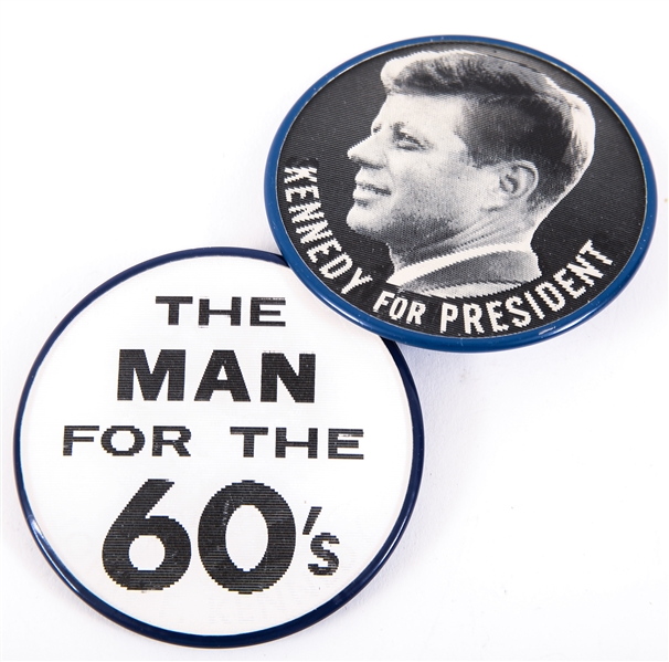 JFK PRESIDENTIAL POLITICAL CAMPAIGN FLASHER BUTTONS