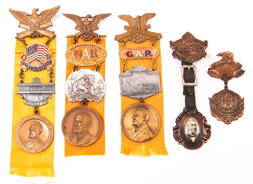 EARLY 20TH C. GRAND ARMY OF THE REPUBLIC BADGES