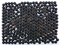 20TH C. OPAQUE BLACK MARBLES 