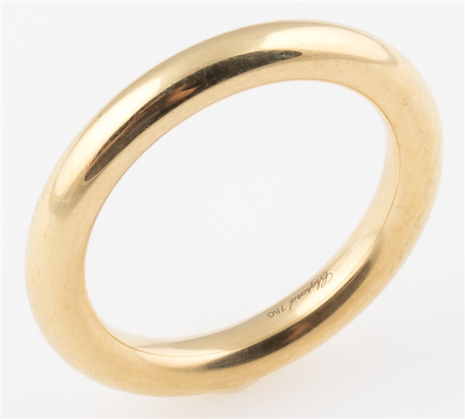 18K YELLOW GOLD CHOPARD ROUNDED WEDDING BAND