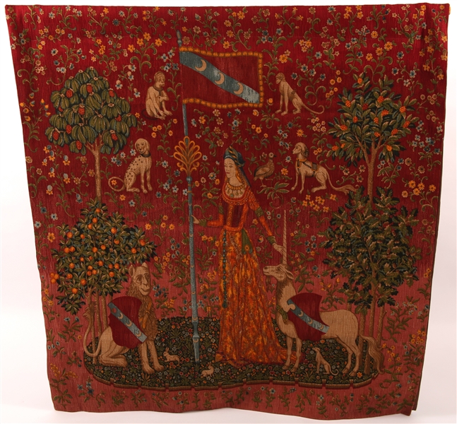 LADY OF THE UNICORN "TOUCH" TAPESTRY