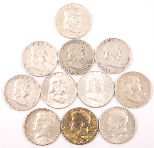 Lot Detail - US 90% SILVER FRANKLIN & KENNEDY HALVES COINS