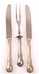 STERLING SILVER TOWLE OLD MASTER KNIVES & CARVING FORK