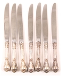 GORHAM STERLING SILVER CHANTILLY KNIVES - LOT OF 7