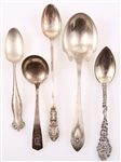 AMERICAN STERLING SILVER SPOONS - LOT OF 5