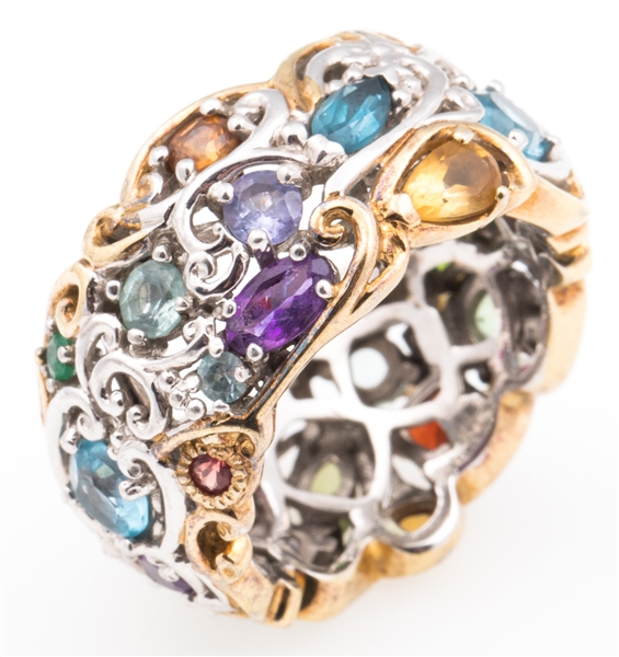 MICHAEL VALITUTTI STERLING SILVER GEMSTONE RING