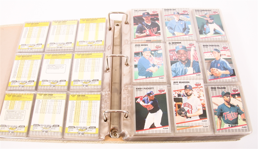 1989 FLEER BASEBALL CARDS - LOT OF 652