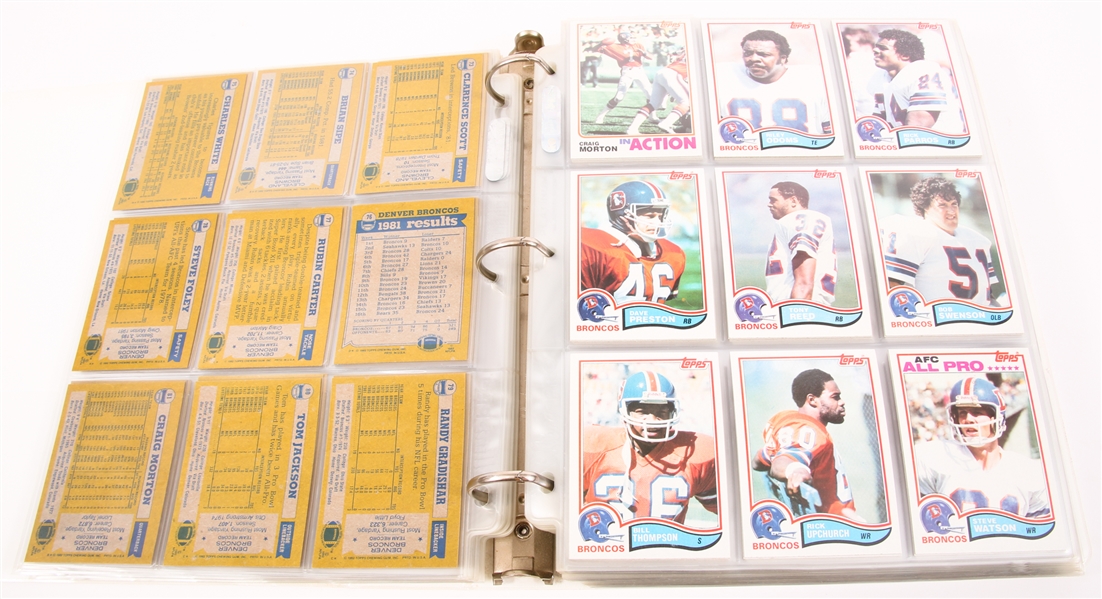 1982 TOPPS FOOTBALL CARDS - LOT OF 522