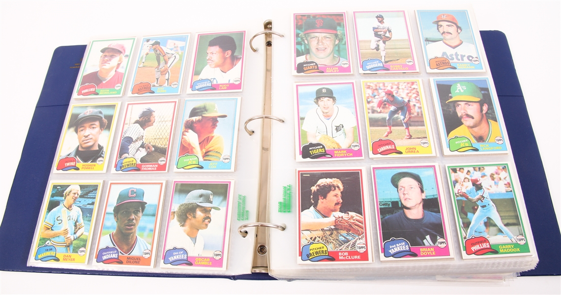 1981 TOPPS BASEBALL CARDS - LOT OF 719